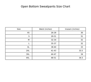Open Bottom Sweatpant